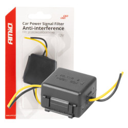 Filtru anti-interferență pentru mașină cu siguranță din sticlă 12V AMiO-04099