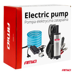 Pompă electrică pentru motorină 12V submersibilă, diametru 38 mm - set cu furtun