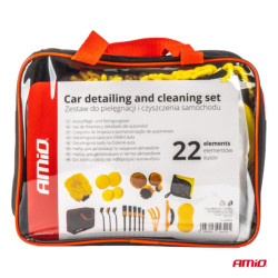 Set de detailing pentru curățarea mașinii 22 buc AMiO-04329