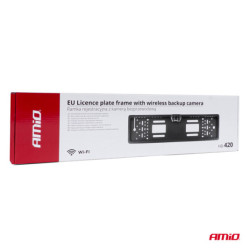 Suport pentru plăcuță de înmatriculare cu cameră wireless