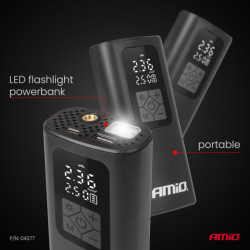 Compresor aer wireless LED USB-C 40W AMiO-04377