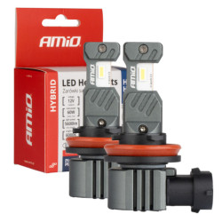 Becuri LED iluminare principală Seria Hybrid H8 H9 H11 H16 6000K Canbus 60W AMIO-04116