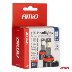 Becuri LED iluminare principală Seria Hybrid H8 H9 H11 H16 6000K Canbus 60W AMIO-04116