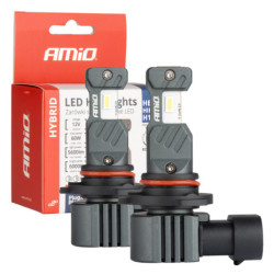 Becuri LED iluminare principală Seria Hybrid HB3 HIR1 H10 6000K Canbus 60W AMIO-04117