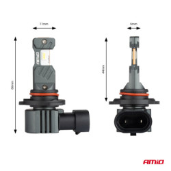 Becuri LED iluminare principală Seria Hybrid HB3 HIR1 H10 6000K Canbus 60W AMIO-04117