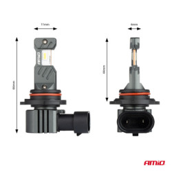 Becuri LED pentru iluminare principală serie Hybrid HB4 9006 6000K Canbus 60W AMIO-04118