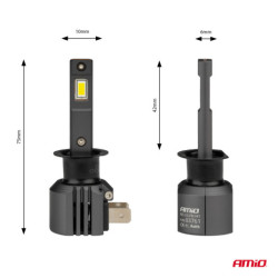 Becuri LED seria X4 AVIATOR H1 6500K max 44W AMIO-03761