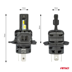 Becuri LED X4-series AVIATOR H4/H19 6500K max 44W AMIO-03763