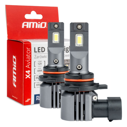 Becuri LED seria X4 AVIATOR HIR2 9012 6500K max 44W AMIO-03768