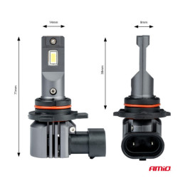 Becuri LED seria X4 AVIATOR HIR2 9012 6500K max 44W AMIO-03768