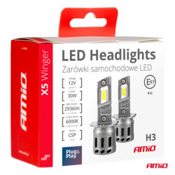 Becuri LED seria X5 WINGER H3 6000K max 30W AMIO-03944