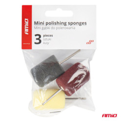 Set de bureți miniaturali pentru lustruit AMIO-03716