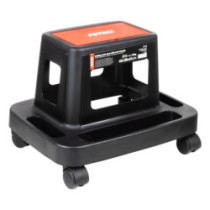 Scaun de atelier pe roți cu spațiu de depozitare pentru unelte 150 kg AMiO-04269