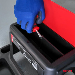 Scaun de atelier pe roți cu spațiu de depozitare pentru unelte 150 kg AMiO-04269
