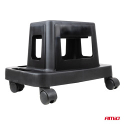 Scaun de atelier pe roți cu spațiu de depozitare pentru unelte 150 kg AMiO-04269