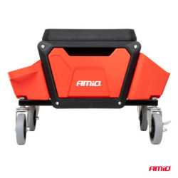 Scaun de atelier pe roți cu spațiu de depozitare pentru unelte 150kg AMiO-04268