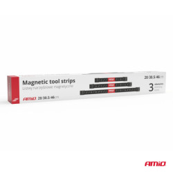 Suporturi magnetice pentru scule 1x20cm 1x30,5cm 1x46cm set AMiO-04263