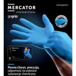 Mănuşi nitril GoGrip albastru mărimea XXL, 50 buc.