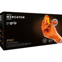 Mănuși nitril GoGrip portocalii mărimea S, 50 buc.