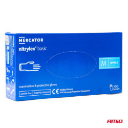 Mănuşi din nitril Nitrylex Basic mărimea M, 100 buc