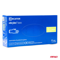 Mănuși nitril Nitrylex Basic mărimea S, 100 buc