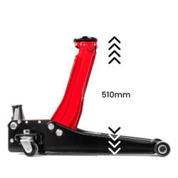 Cric hidraulic cu profil redus 3T CE 75/510mm AMiO-04215