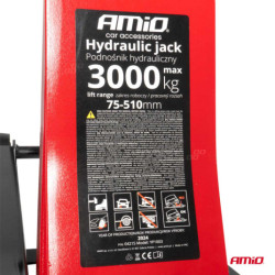 Cric hidraulic cu profil redus 3T CE 75/510mm AMiO-04215