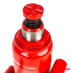 Cric hidraulic cu piston 10T în cutie PVC AMIO-04184