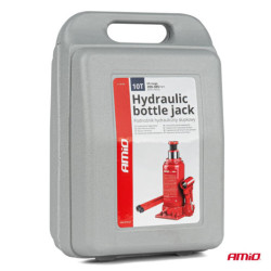 Cric hidraulic cu piston 10T în cutie PVC AMIO-04184