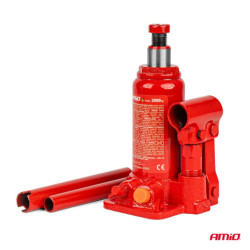 Cric hidraulic cu piston 2T în cutie PVC AMIO-04182
