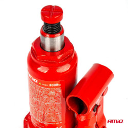 Cric hidraulic cu piston 2T în cutie PVC AMIO-04182