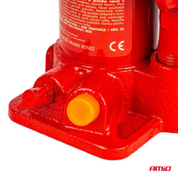 Cric hidraulic cu piston 2T în cutie PVC AMIO-04182