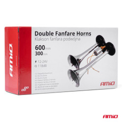 Claxon fanfară 2-ton 12-24V AMIO-03617