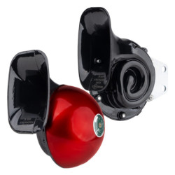 Set semnalizare sonoră claxon 2 buc roșu 125 mm 12V AMIO-04075