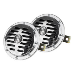 Semnalizare sonoră chorn crom 125 mm 12V AMIO-04074