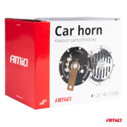 Semnalizare sonoră chorn crom 125 mm 12V AMIO-04074
