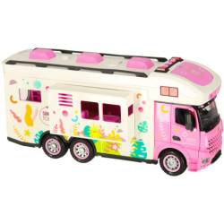 Caravană telecomandată caravană telecomandată mașină 2,4 GHz sunete lumini accesorii roz