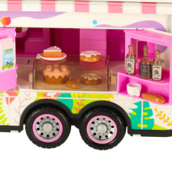 Caravană telecomandată caravană telecomandată mașină 2,4 GHz sunete lumini accesorii roz