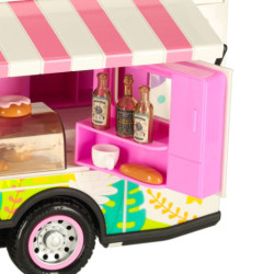 Caravană telecomandată caravană telecomandată mașină 2,4 GHz sunete lumini accesorii roz