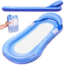 Saltea gonflabilă de plajă hamac apă șezlong scaun piscină albastru