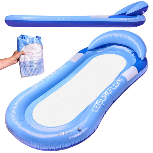 Saltea gonflabilă de plajă hamac apă șezlong scaun piscină albastru