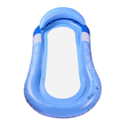 Saltea gonflabilă de plajă hamac apă șezlong scaun piscină albastru