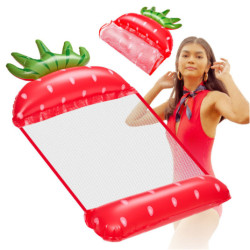 Saltea plajă gonflabilă hamac de apă șezlong fotoliu piscină căpșună