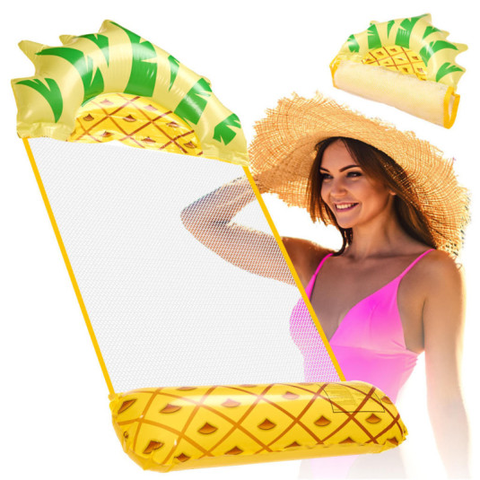 Saltea de plajă gonflabilă hamac apă șezlong scaun piscină ananas