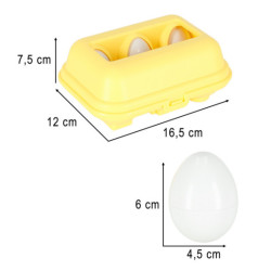 Puzzle educativ sortator potrivire forme ou montessori fructe legume 6buc