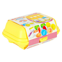 Puzzle educativ sortator potrivire forme ou montessori fructe legume 6buc