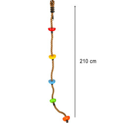 Frânghie cățărare balansoar frânghie de cățărare cu noduri platformă 200cm