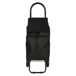 Geantă de cumpărături pe roți cu cadru 95 cm negru