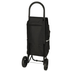 Geantă de cumpărături pe roți cu cadru 95 cm negru