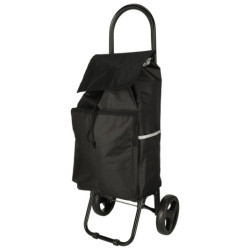 Geantă de cumpărături pe roți cu cadru 95 cm negru